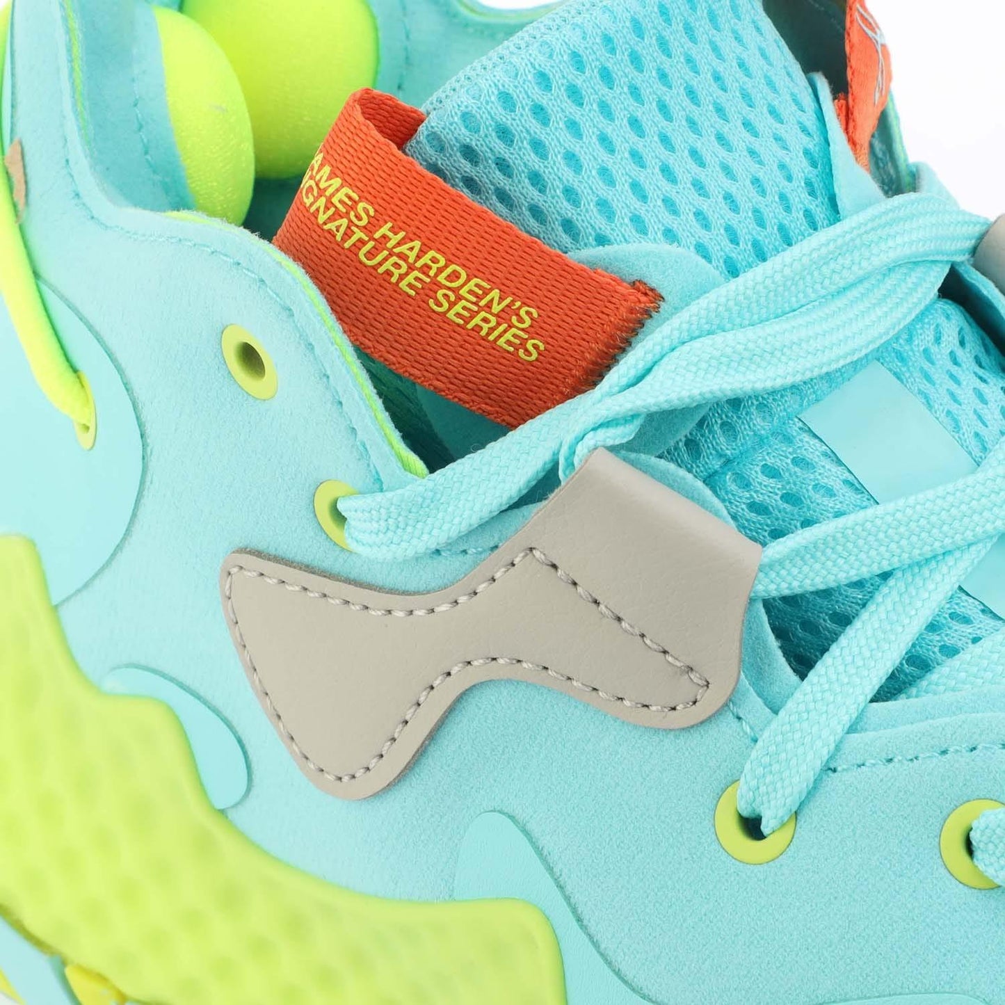 Blue-Green-Orange - Pack Shot - Adidas Mens Harden Vol. 6 Trainers