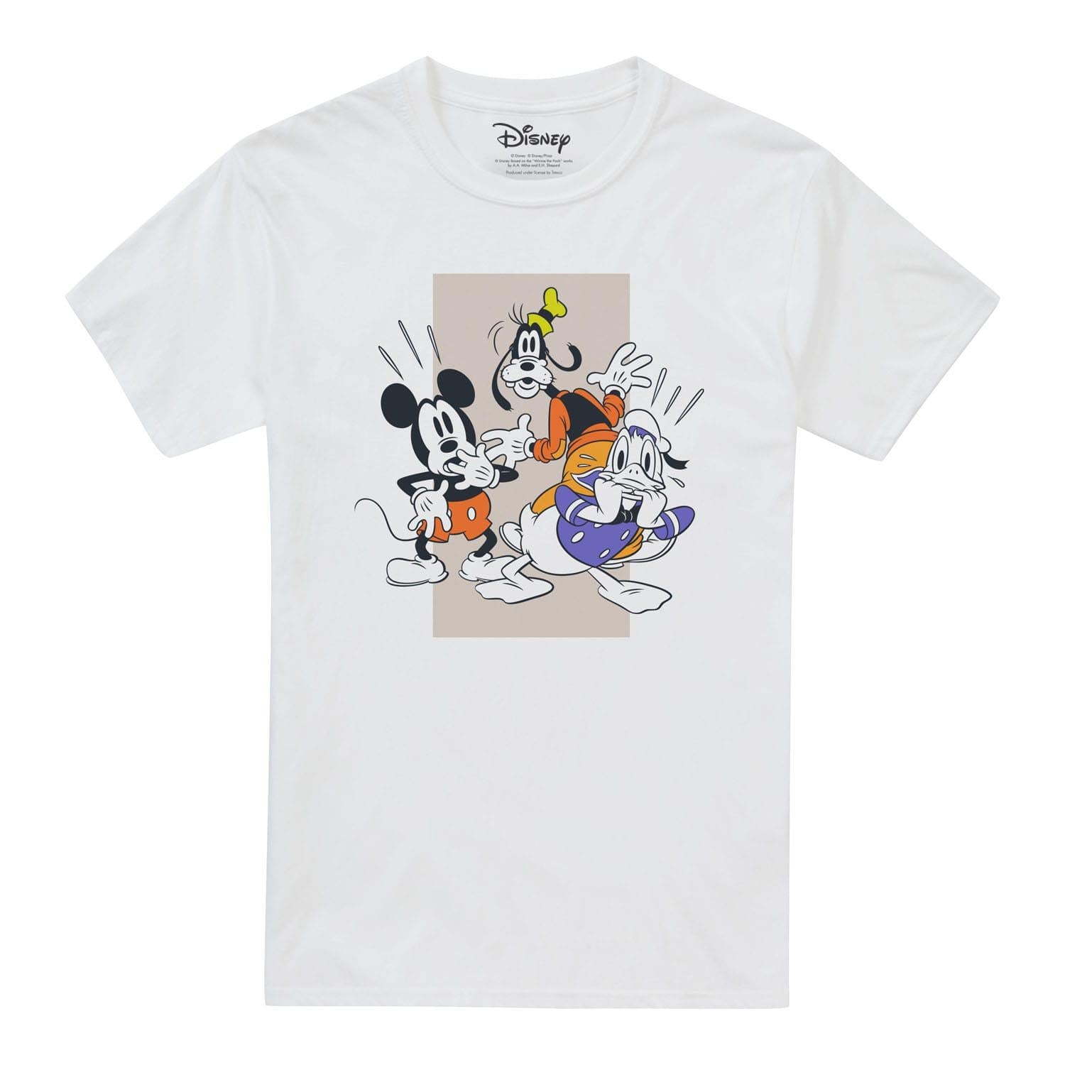White - Front - Disney Unisex Adult Mickey Mouse T-Shirt