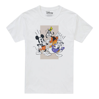 White - Front - Disney Unisex Adult Mickey Mouse T-Shirt