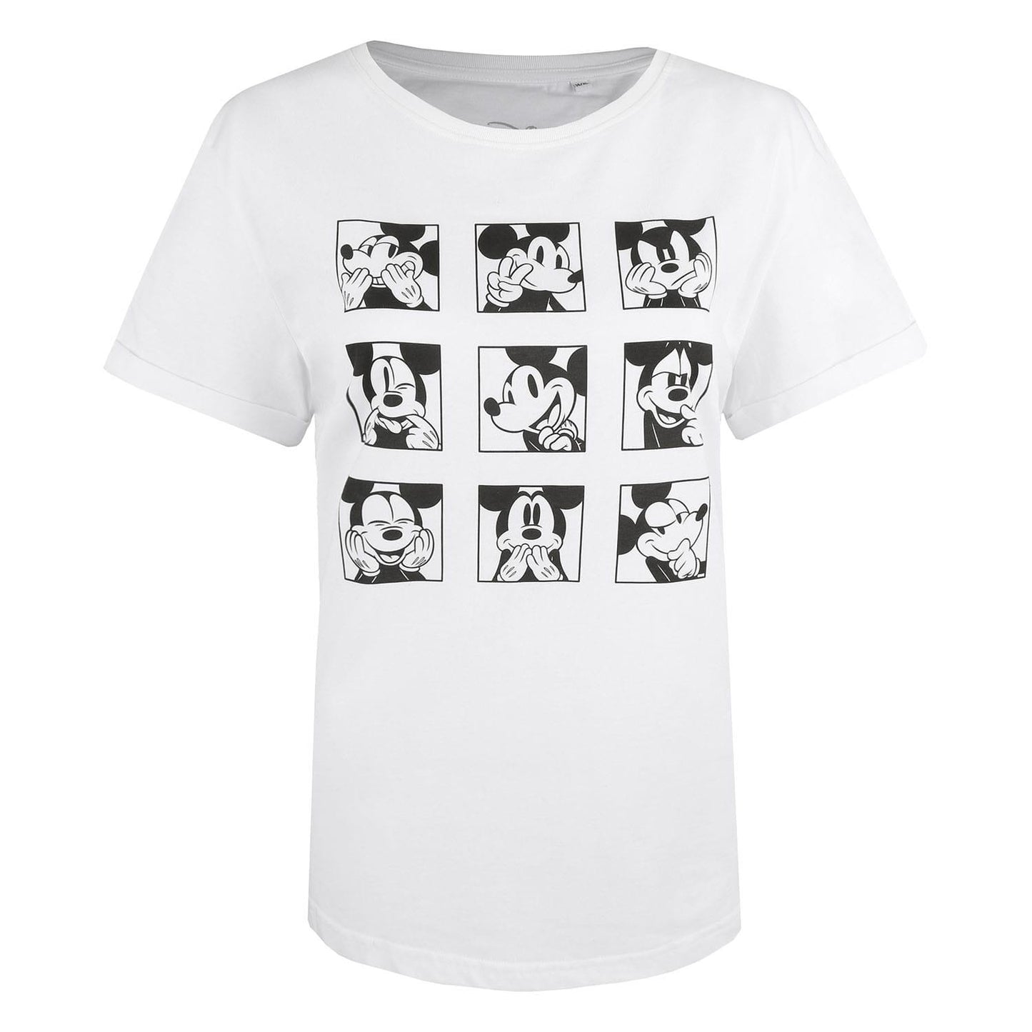 White - Back - Disney Womens-Ladies Mickey Mouse T-Shirt