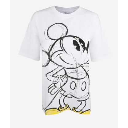 White - Back - Disney Womens-Ladies Mickey Mouse T-Shirt