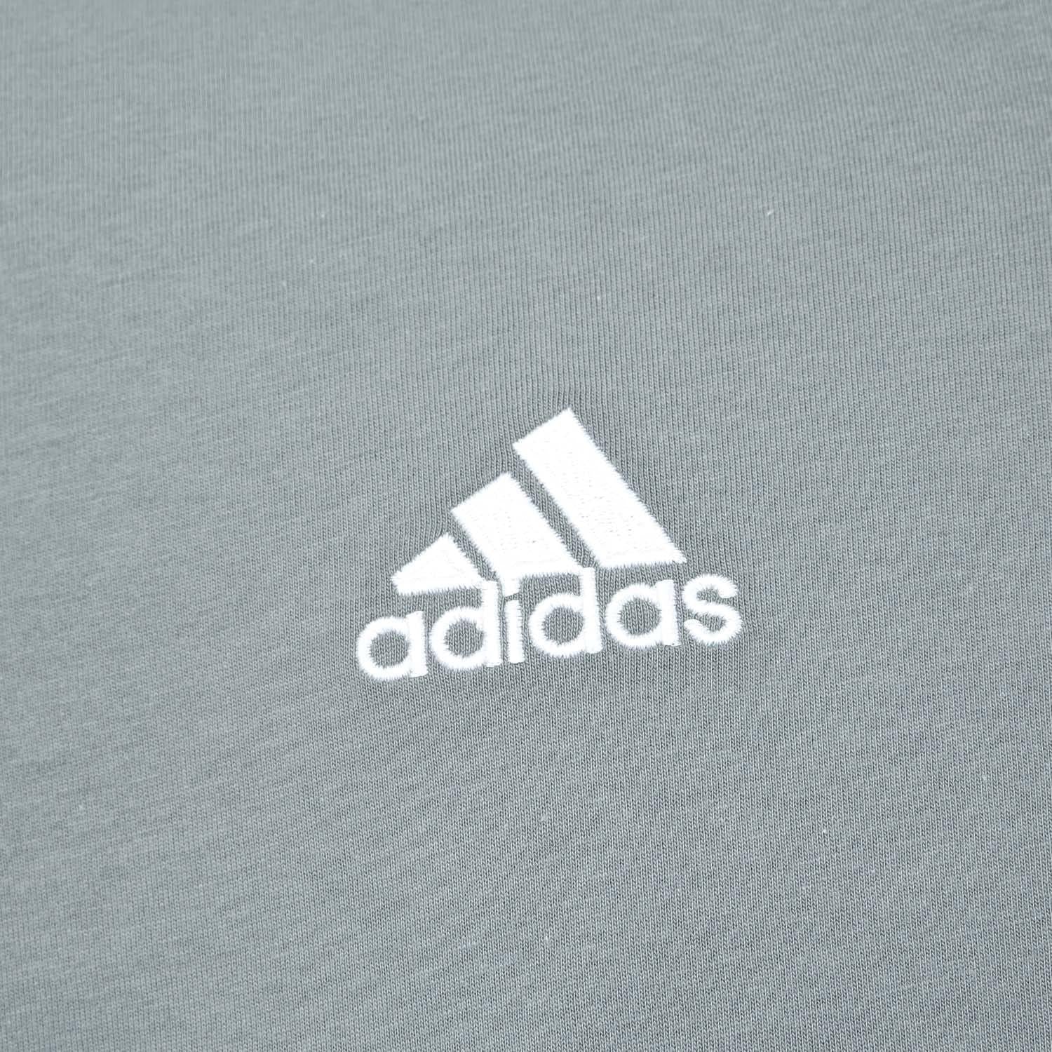 Grey - Side - Adidas Mens Entrada 22 Cotton T-Shirt
