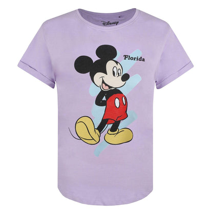 Purple - Back - Disney Womens-Ladies Mickey Mouse T-Shirt