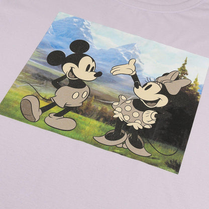 Purple - Side - Disney Womens-Ladies Mickey & Minnie Mouse T-Shirt