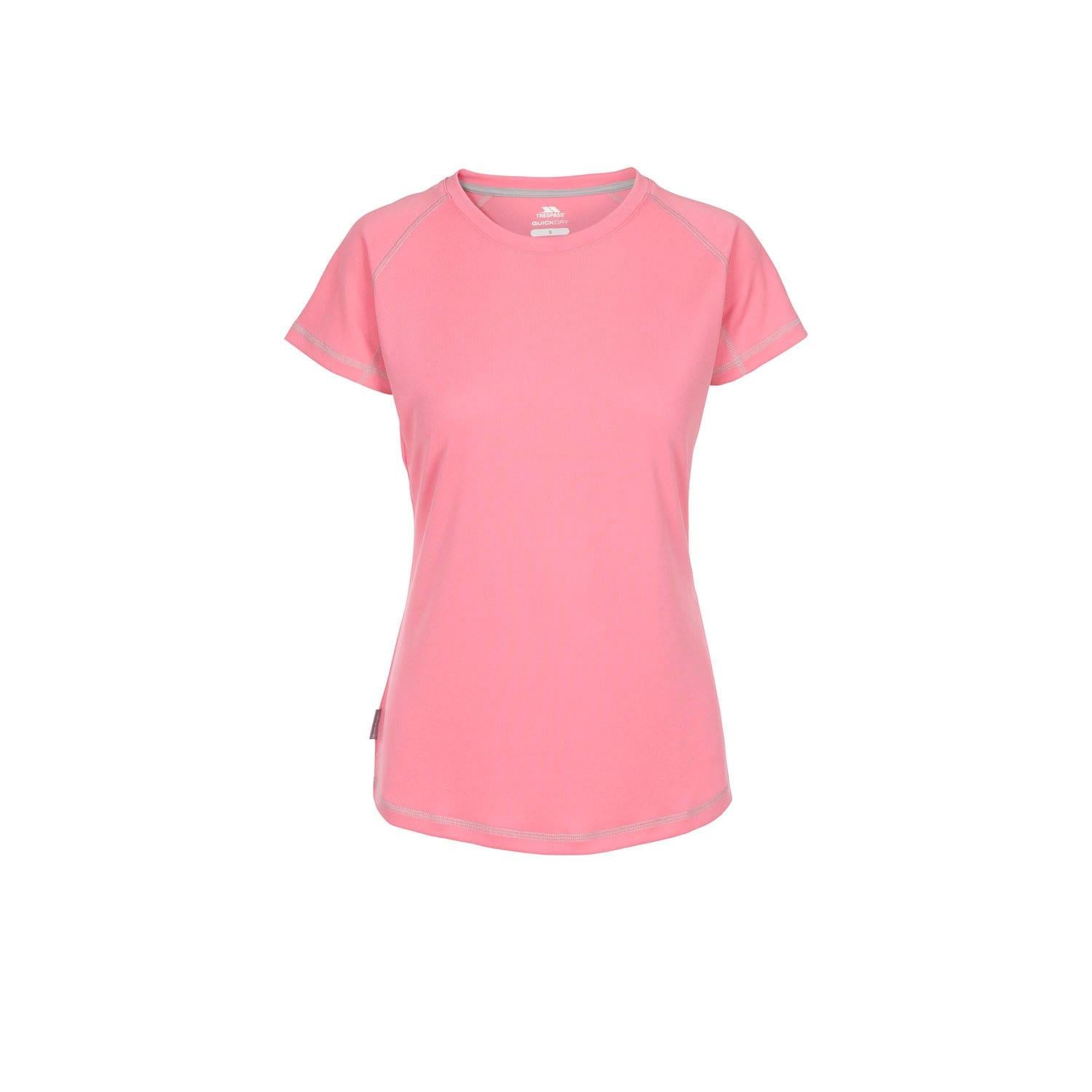 Pink - Front - Trespass Unisex Adult Viktoria Active T-Shirt