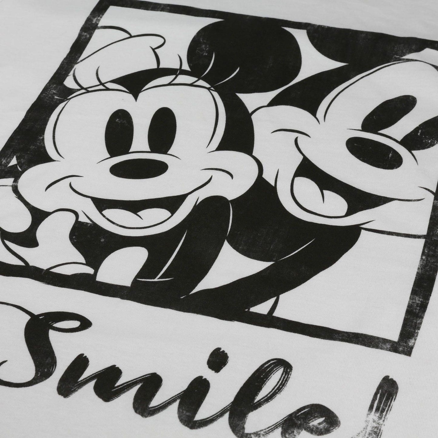 White - Lifestyle - Disney Womens-Ladies Smile Hashtag T-Shirt