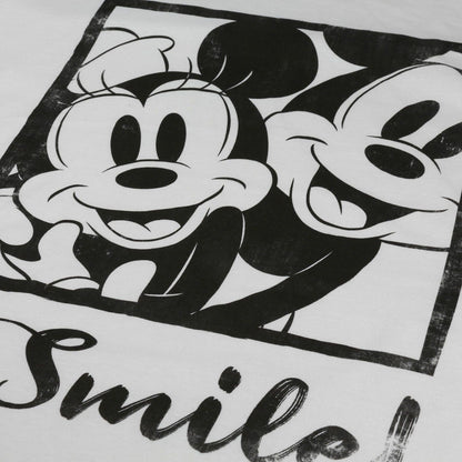 White - Lifestyle - Disney Womens-Ladies Smile Hashtag T-Shirt