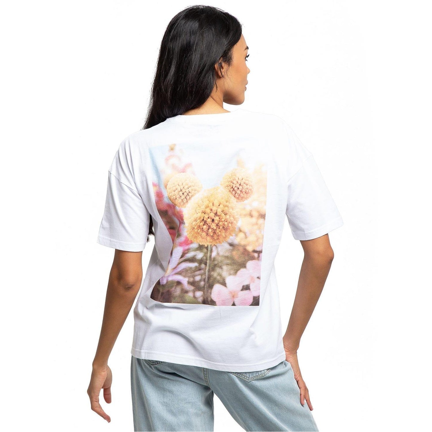 White - Back - Disney Womens-Ladies Mickey Mouse T-Shirt