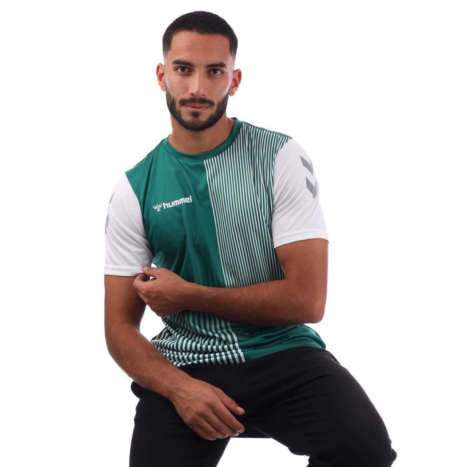 Green-White - Close up - Hummel Mens Mexico Jersey