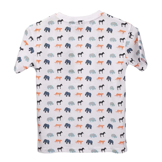 White - Front - Trespass Childrens-Kids Safary All-Over Print T-Shirt