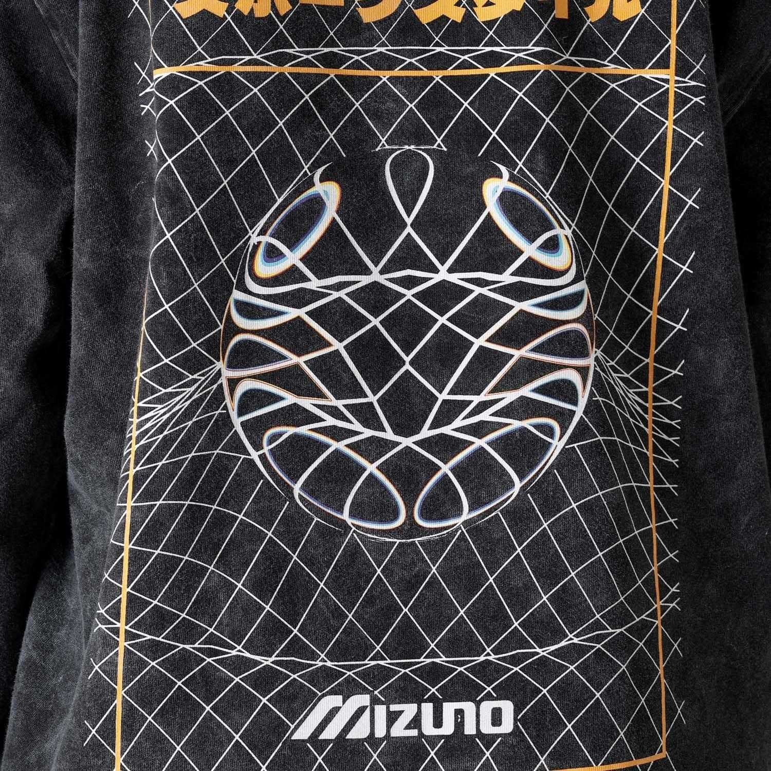 Black - Side - Mizuno Mens Sportstyle Long-Sleeved T-Shirt