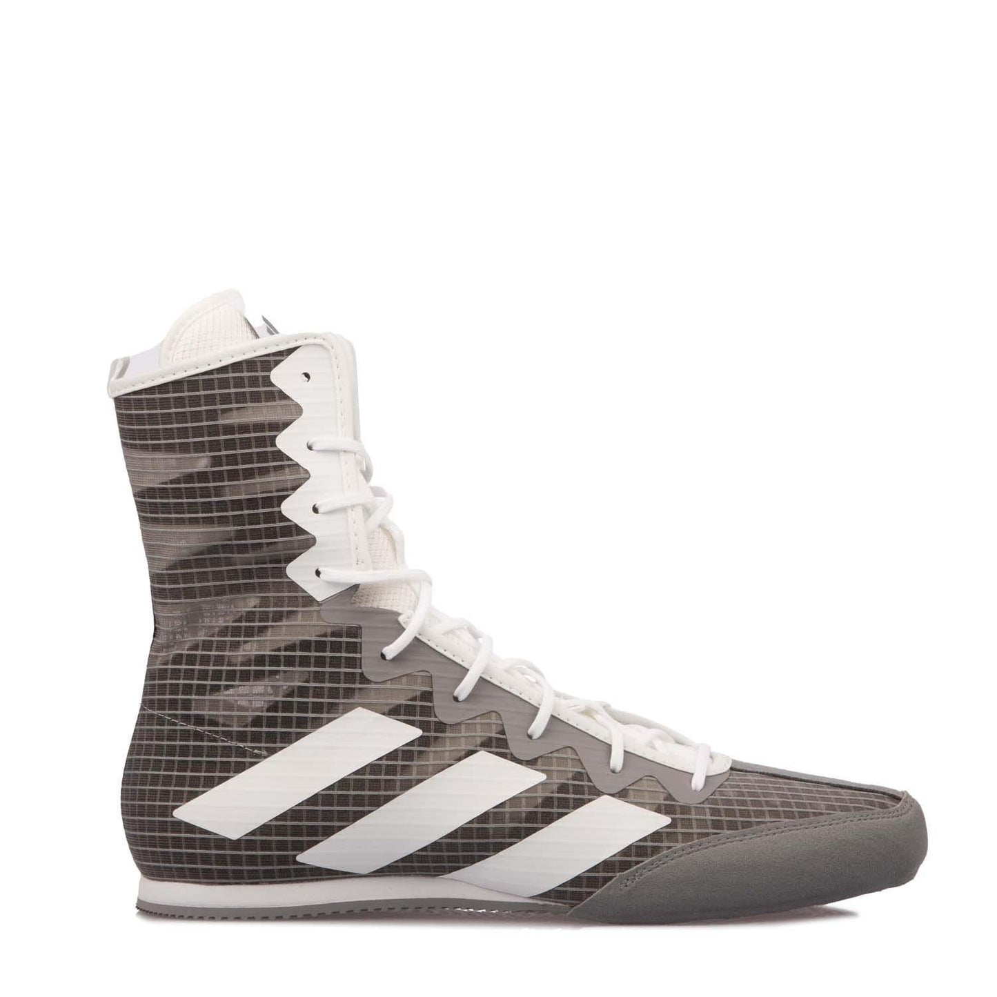 Grey - Front - Adidas Mens Hog 4 Boxing Shoes