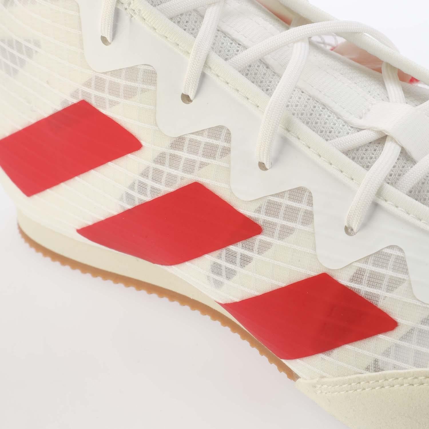 White-Red - Pack Shot - Adidas Mens Hog 4 Boxing Shoes