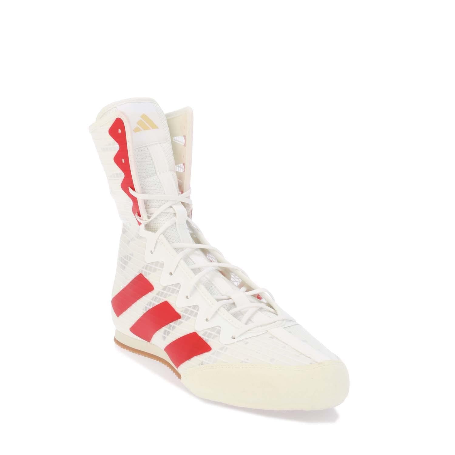 White-Red-Red - Back - Adidas Mens Hog 4 Boxing Shoes