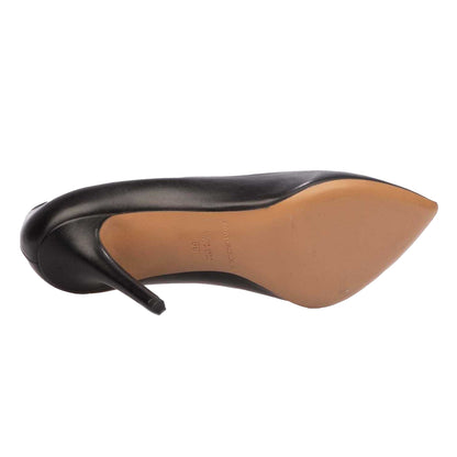 Black - Lifestyle - Emporio Armani Womens-Ladies Leather Stiletto Heel High Heels
