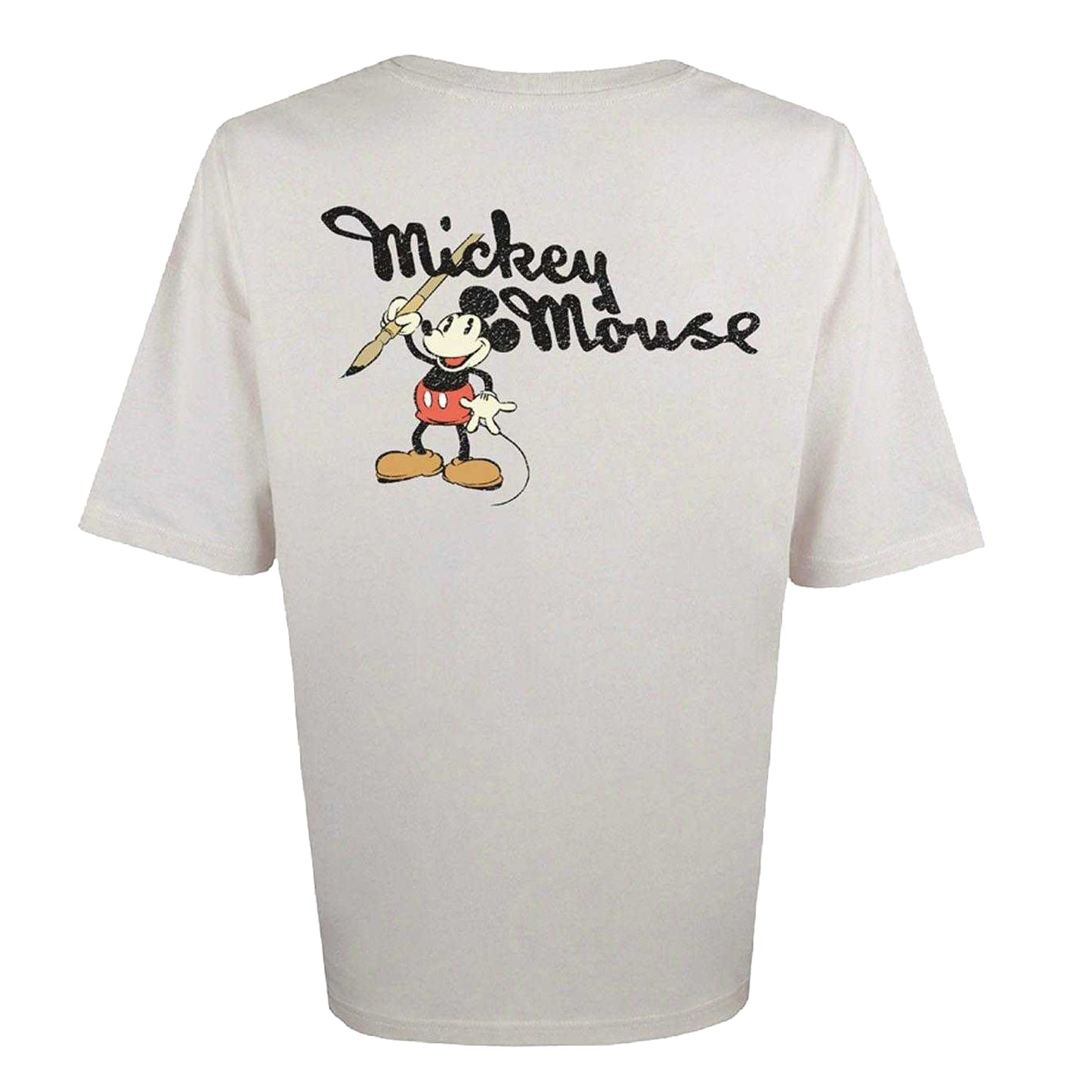 White - Back - Disney Unisex Adult Mickey Mouse Oversized T-Shirt