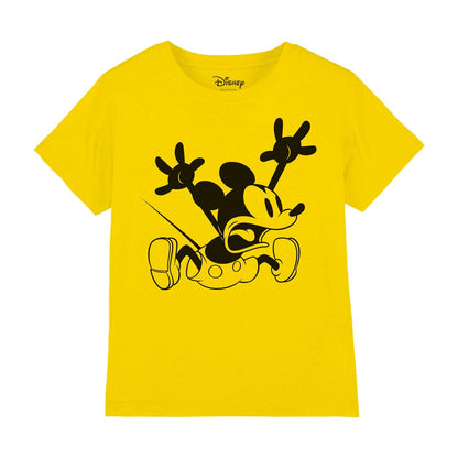 Yellow - Front - Disney Childrens-Kids Mickey Mouse Shock T-Shirt
