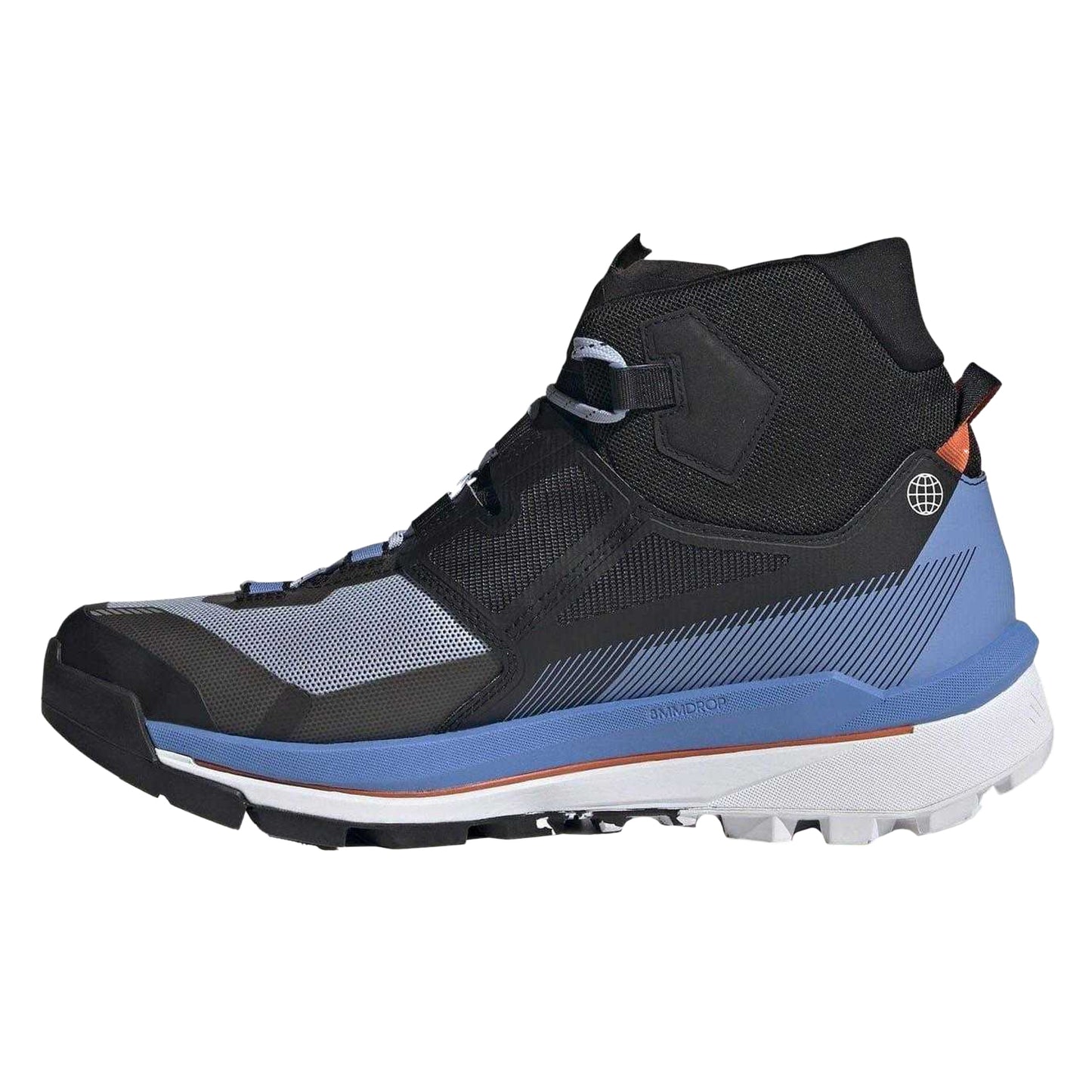 Blue - Side - Adidas Mens Terrex Skychaser Tech GORE-TEX Hiking Shoes