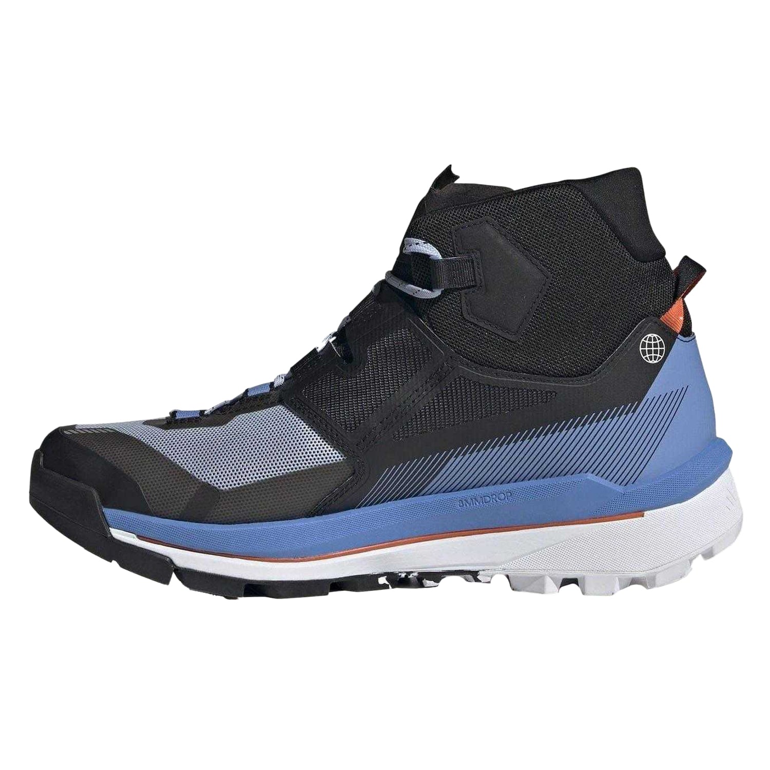 Blue - Side - Adidas Mens Terrex Skychaser Tech GORE-TEX Hiking Shoes