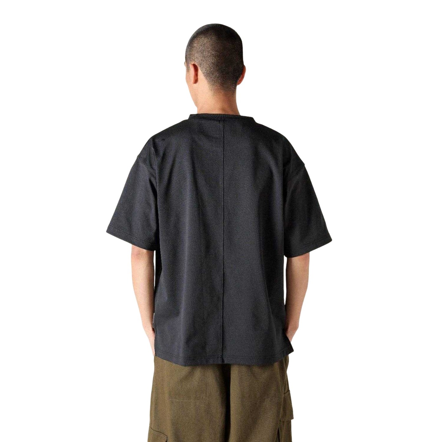Black - Back - Mizuno Mens Heavyweight T-Shirt