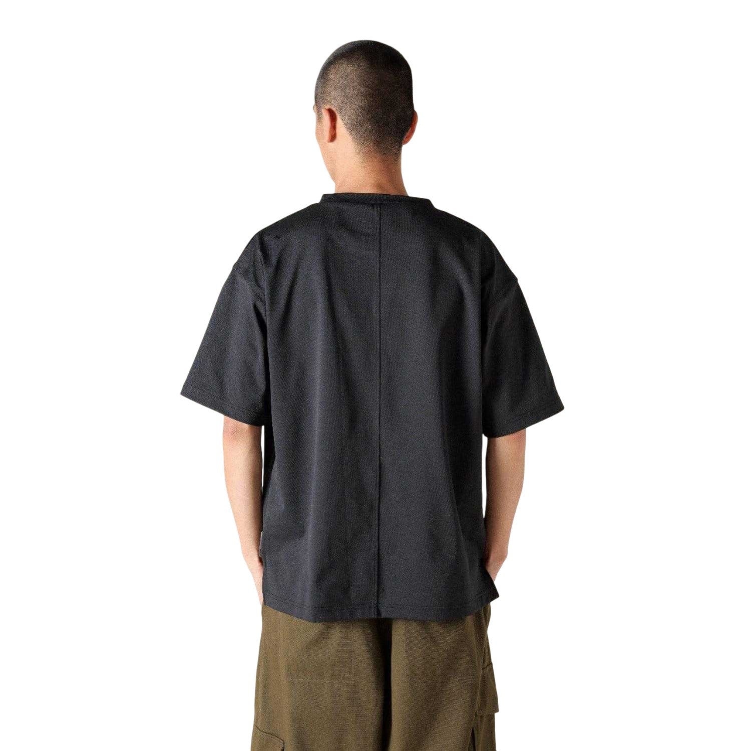 Black - Back - Mizuno Mens Heavyweight T-Shirt