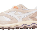 White - Side - Mizuno Mens Wave Mujin TL Suede Trainers