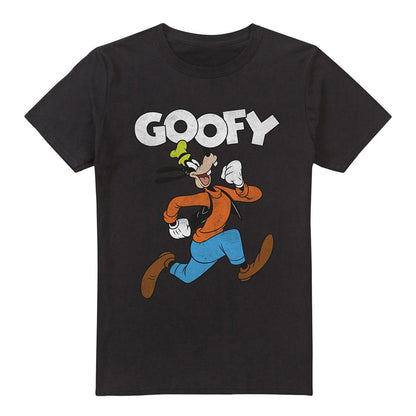 Black - Front - Disney Unisex Adult Goofy T-Shirt