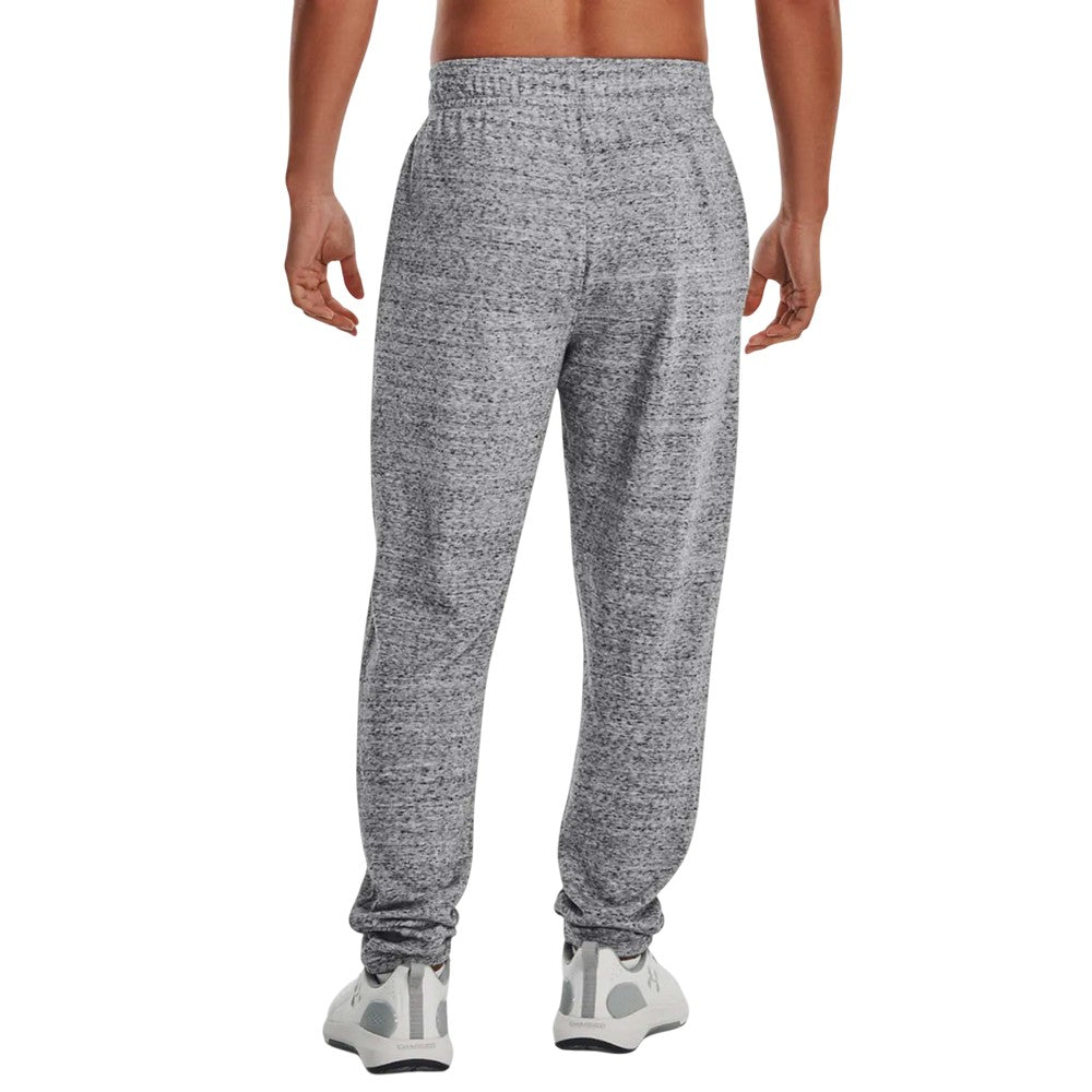 Grey - Pack Shot - Under Armour Unisex Adult Rival Terrycloth Jogging Bottoms