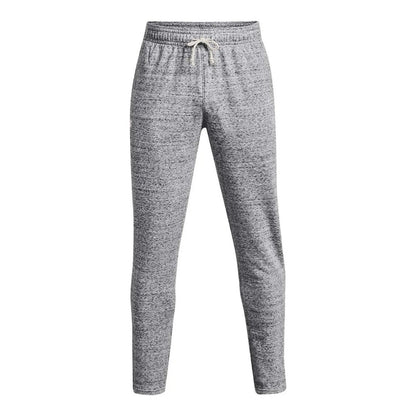 Grey - Front - Under Armour Unisex Adult Rival Terrycloth Jogging Bottoms