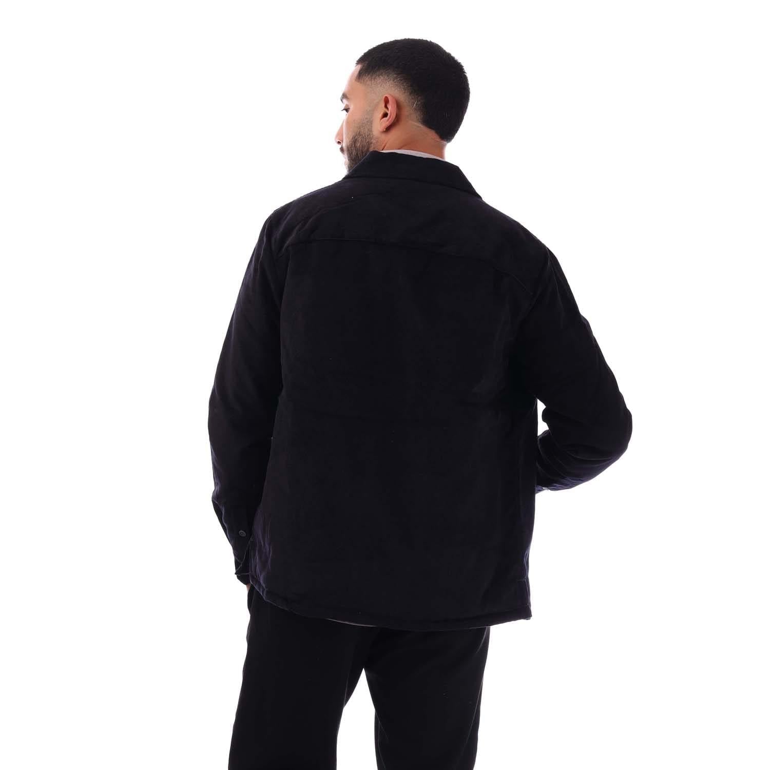 Navy - Back - Farah Mens Hunter Overshirt