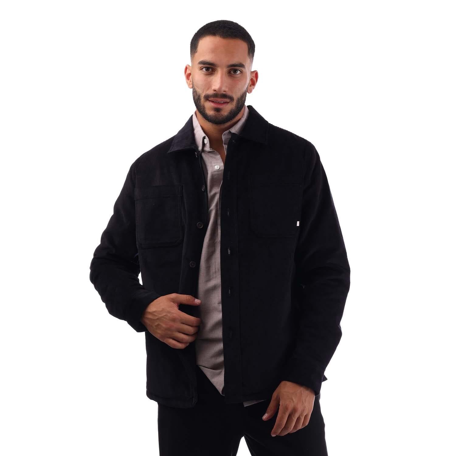 Navy - Front - Farah Mens Hunter Overshirt
