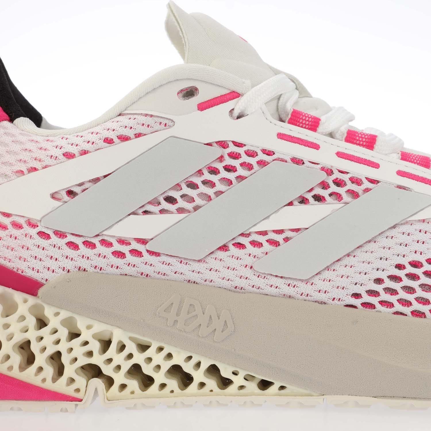 White - Pack Shot - Adidas Womens-Ladies 4DFWD Pulse Running Trainers