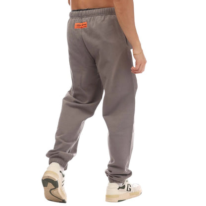 Grey-White - Back - Heron Preston Mens HPNY Regular Jogging Bottoms