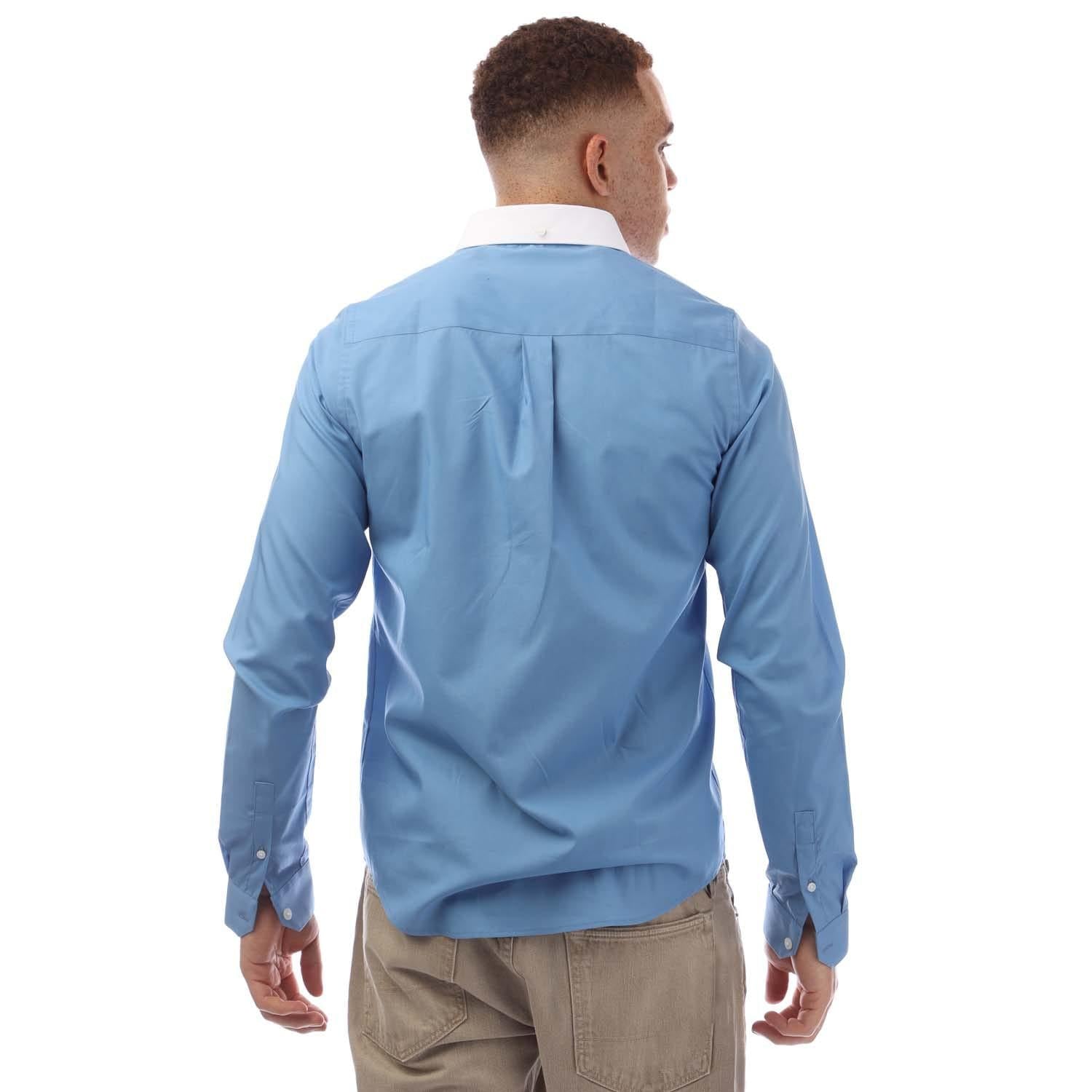 Blue - Back - Luke 1977 Mens Telford Long-Sleeved Shirt