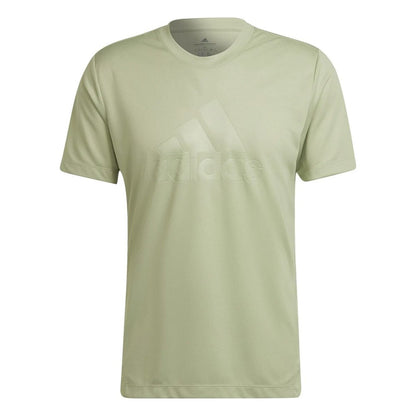 Lime - Front - Adidas Mens Training T-Shirt