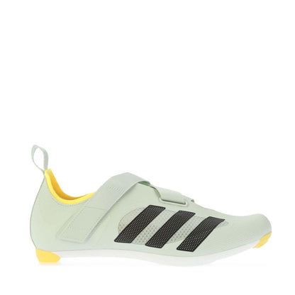 Pale Green-Yellow - Front - Adidas Mens The Indoor Cycling Shoes