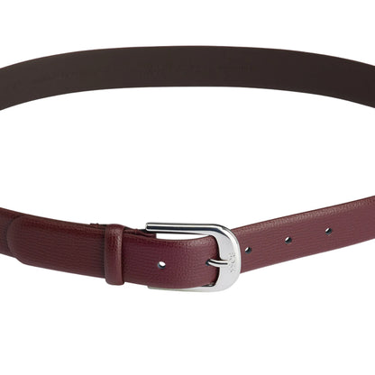 Red - Side - Boss Anna Leather Belt