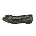 Black - Back - Where´s That From Womens-Ladies Studded Trim Mesh Ballet Flats