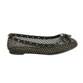 Black - Front - Where´s That From Womens-Ladies Studded Trim Mesh Ballet Flats