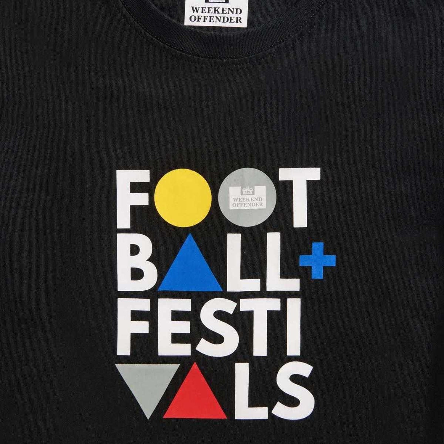 Black - Side - Weekend Offender Childrens-Kids Football Festival T-Shirt