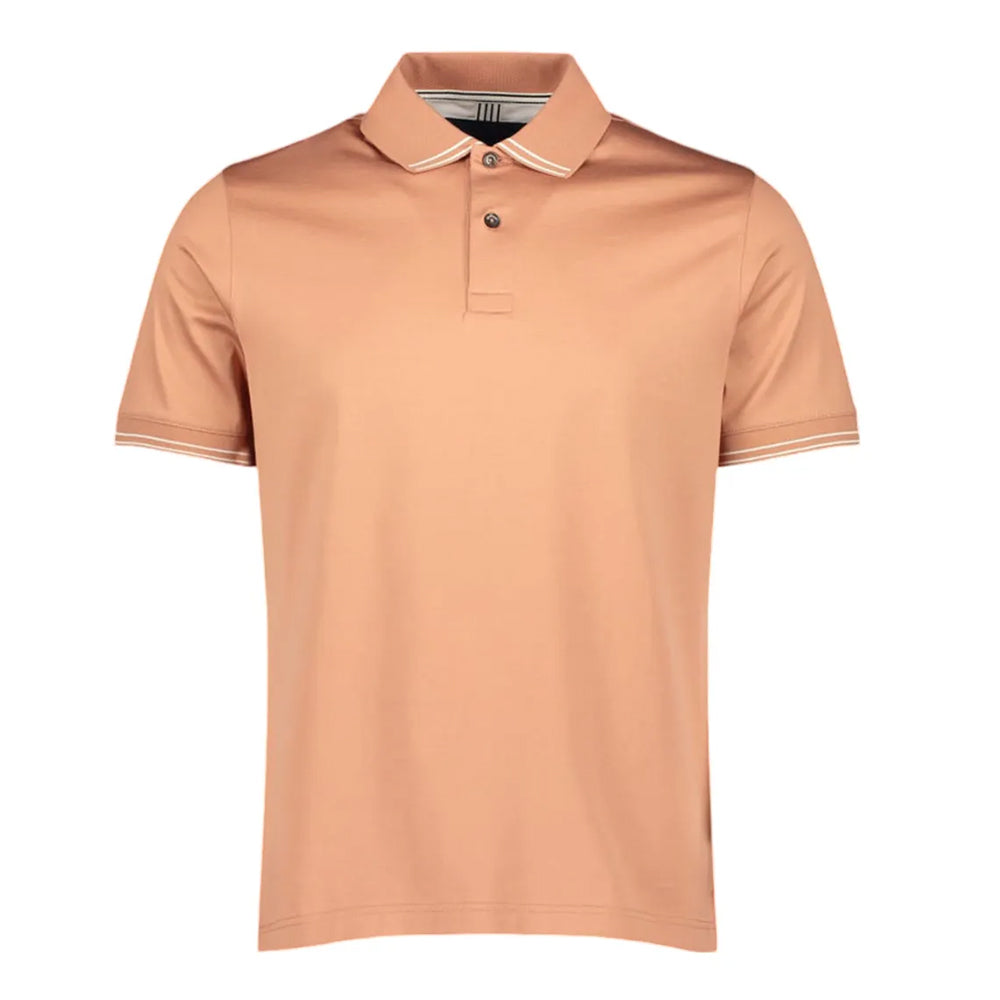Red - Front - Mercery Mens Clare Tipped Polo Shirt