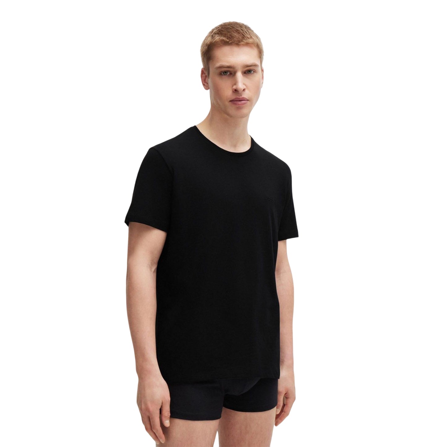 Black - Lifestyle - Boss Mens Comfort T-Shirt (Pack of 2)