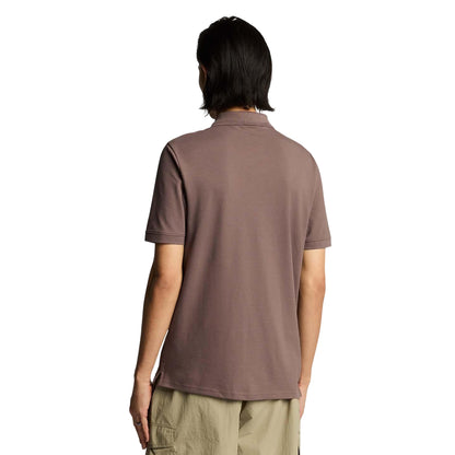 Purple - Back - Lyle & Scott Mens Superfine Polo Shirt