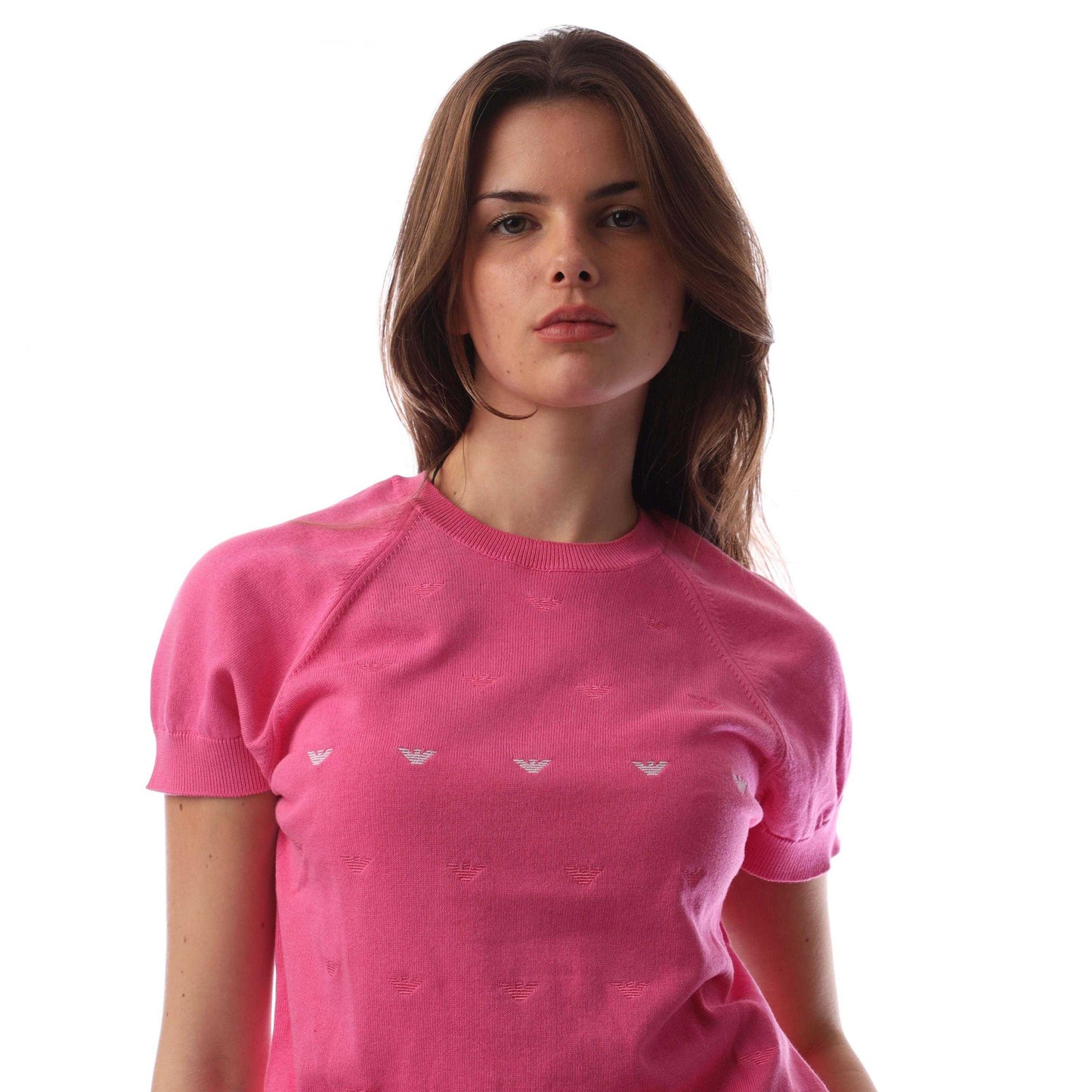 Pink - Side - Emporio Armani Womens-Ladies Top