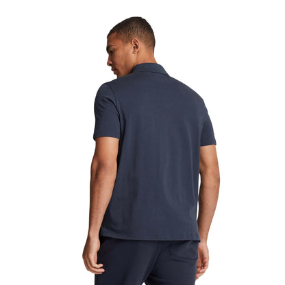 Blue - Back - Lyle & Scott Mens Cotton Polo Shirt