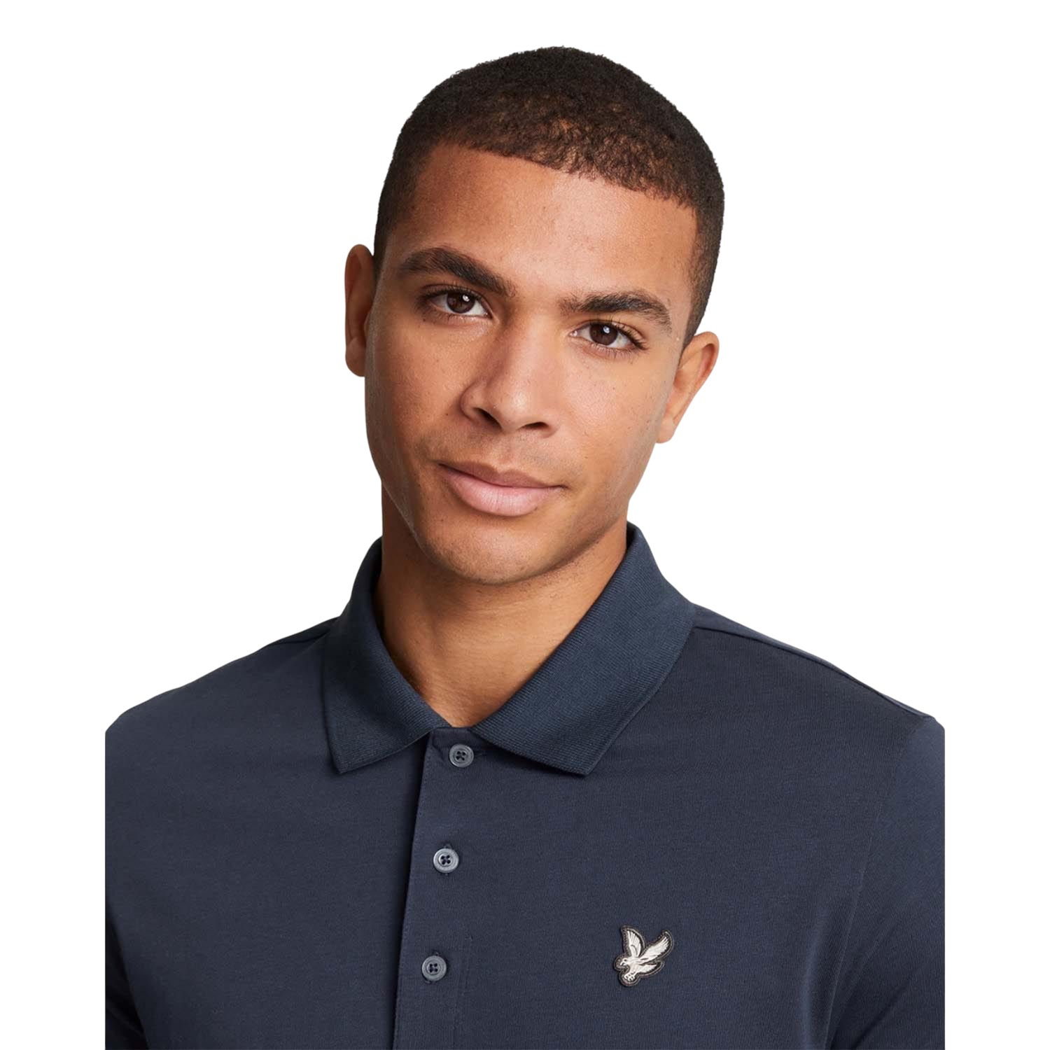 Blue - Side - Lyle & Scott Mens Cotton Polo Shirt
