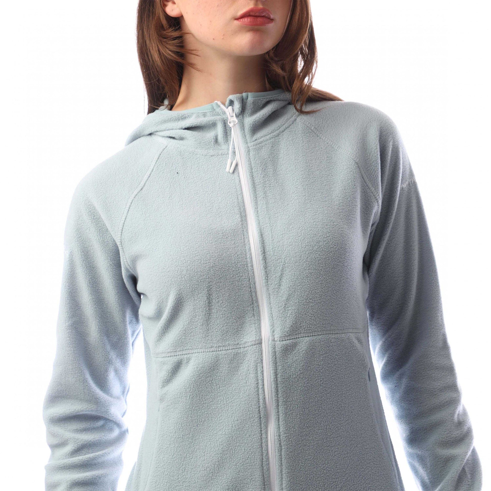 Blue - Side - Trespass Womens-Ladies Mollo Fleece Full Zip Hoodie