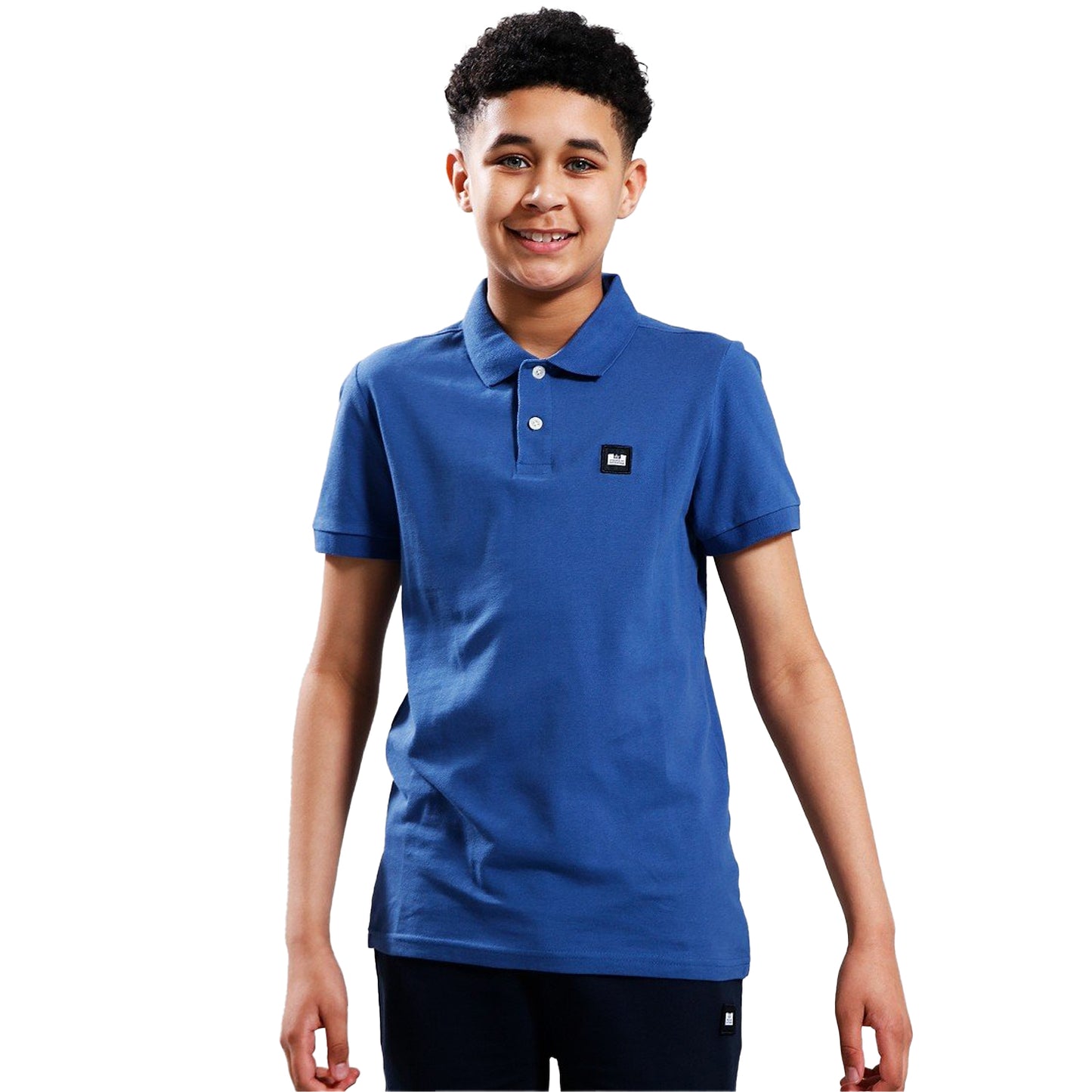 Blue - Back - Weekend Offender Childrens-Kids Canerios Graphic Polo Shirt