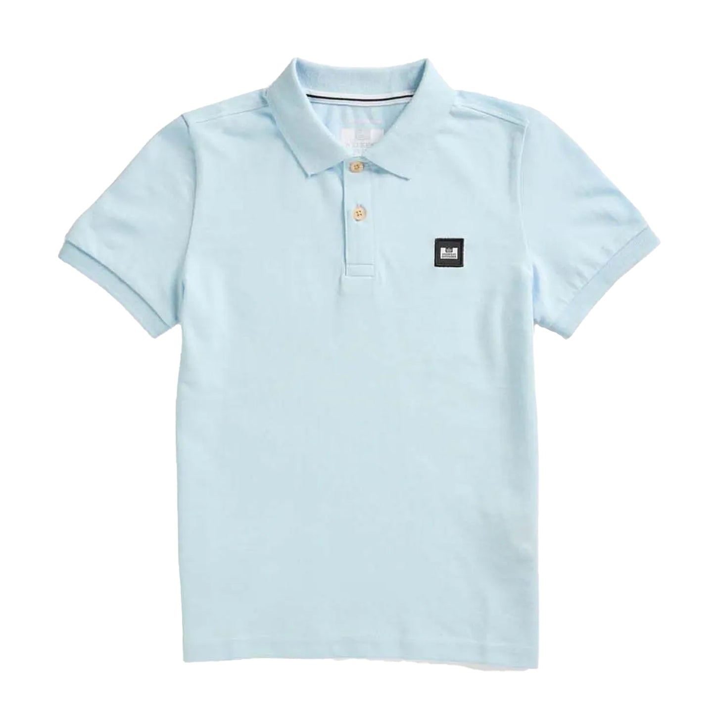 Light Blue - Back - Weekend Offender Childrens-Kids Canerios Graphic Polo Shirt