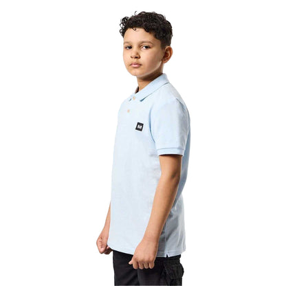 Light Blue - Pack Shot - Weekend Offender Childrens-Kids Canerios Graphic Polo Shirt